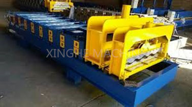 Chiny 3kw Roof Roll Forming Equipment / Płytki Making Machine Z 9 rolkami Row dostawca