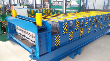 Chiny Aluminiowe dachówki Maszyny do formowania na zimno z szybkością 12m / min dostawca