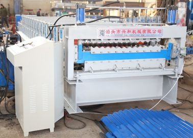 Chiny Dwuwarstwowa falista dachówka Rolka Maszyna do formowania / Aluminiowa maszyna do produkcji blach dachowych dostawca