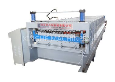 Chiny Aluminiowa blacha dachowa dwuwarstwowa maszyna do formowania walców, Maszyna do formowania belek krokowych IBR dostawca